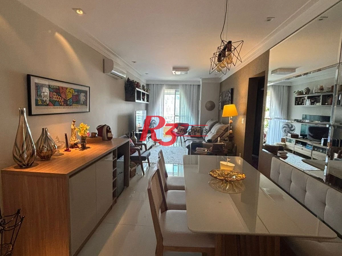 Apartamento com 3 dormitórios à venda, 96 m² por R$ 1.150.000,00 - Campo Grande - Santos/SP