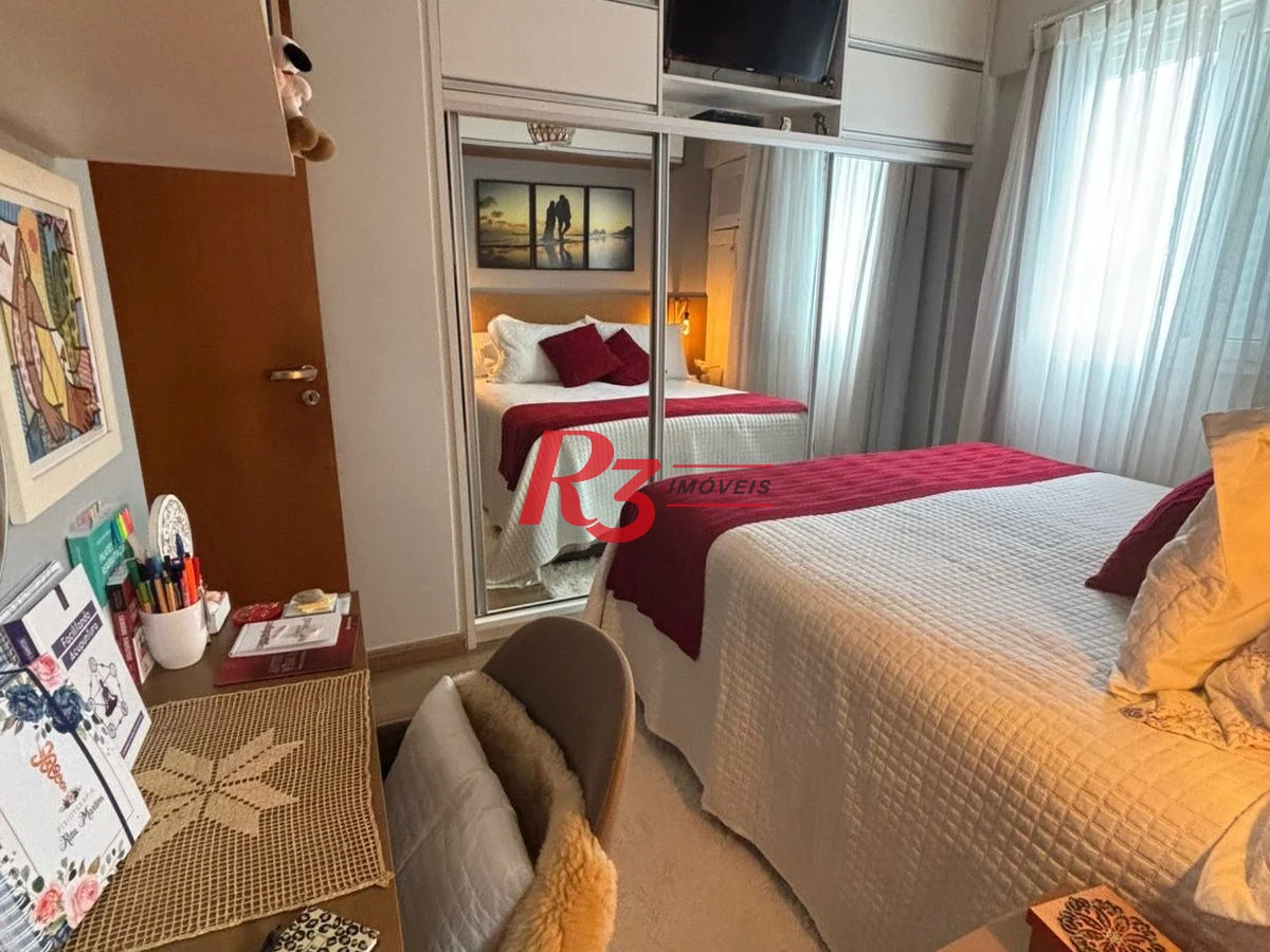 Apartamento com 3 dormitórios à venda, 96 m² por R$ 1.150.000,00 - Campo Grande - Santos/SP