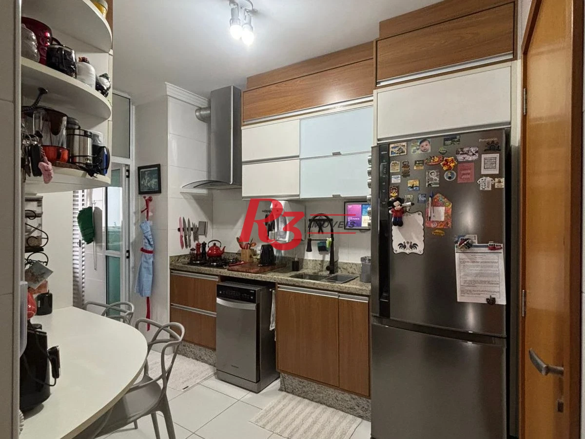 Apartamento com 3 dormitórios à venda, 96 m² por R$ 1.150.000,00 - Campo Grande - Santos/SP