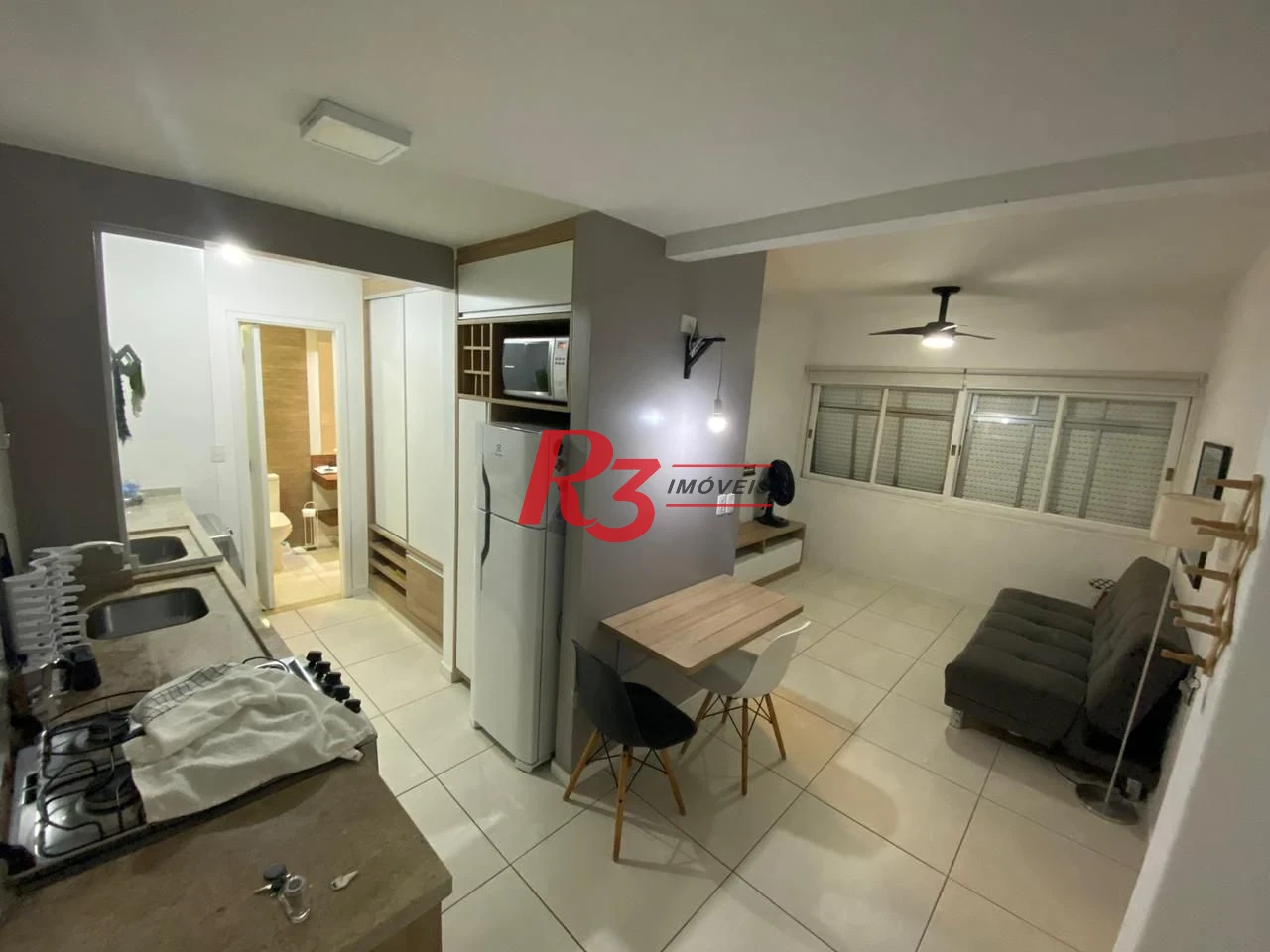 Apartamento com 1 dormitório à venda, 58 m² por R$ 405.000,00 - José Menino - Santos/SP