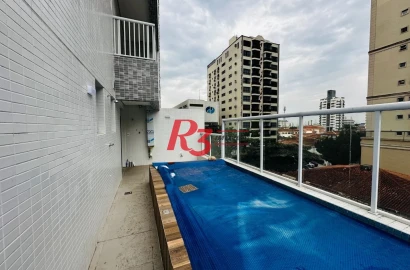 Apartamento Garden com 2 dormitórios à venda, 108 m² por R$ 1.300.000,00 - Vila Rica - Santos/SP
