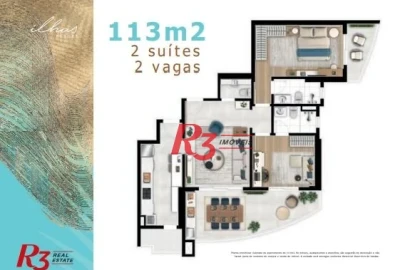 Apartamento com 2 dormitórios à venda, 113 m² por R$ 1.600.000,00 - Ponta da Praia - Santos/SP