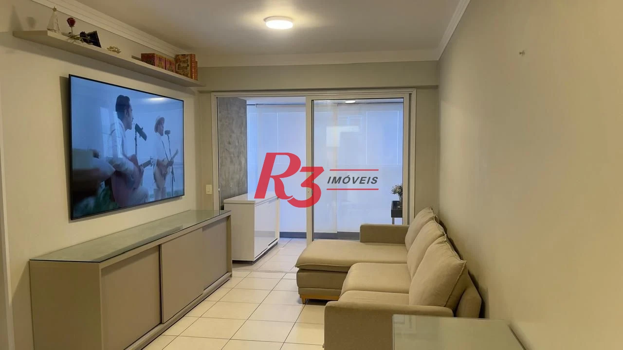 Apartamento com 2 dormitórios à venda, 82 m² por R$ 1.250.000,00 - Gonzaga - Santos/SP
