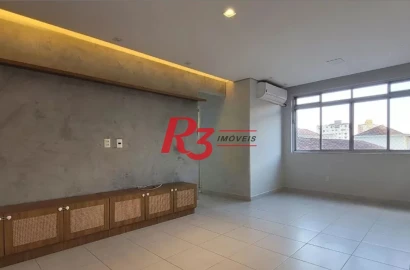 Apartamento com 2 dormitórios à venda, 85 m² por R$ 550.000,00 - Boqueirão - Santos/SP