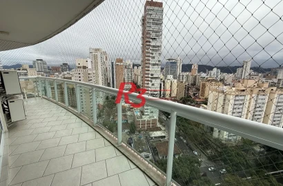 Apartamento com 3 dormitórios à venda, 119 m² por R$ 1.350.000,00 - Boqueirão - Santos/SP