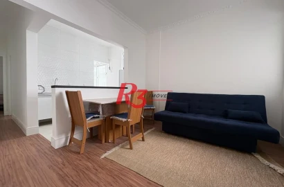 Apartamento para alugar, 59 m² por R$ 3.500,00/mês - Boqueirão - Santos/SP