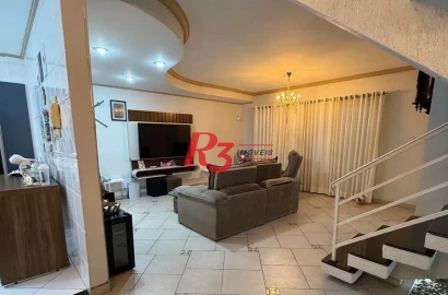 Sobrado à venda, 208 m² por R$ 1.590.000,00 - Campo Grande - Santos/SP