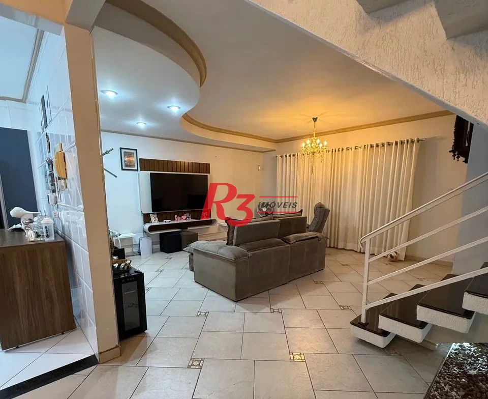 Sobrado à venda, 208 m² por R$ 1.590.000,00 - Campo Grande - Santos/SP
