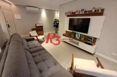 Apartamento com 3 dormitórios à venda, 108 m² por R$ 862.000,00 - Embaré - Santos/SP