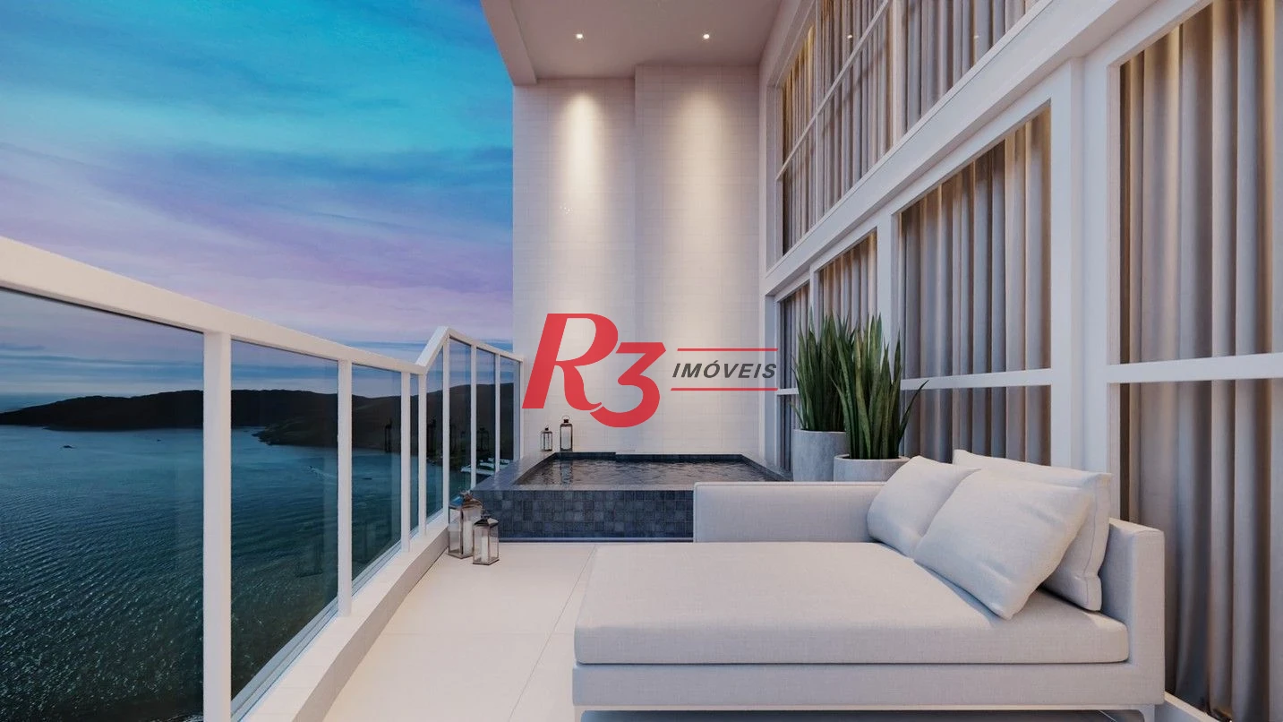 Apartamento com 3 dormitórios à venda, 218 m² por R$ 5.000.000,00 - Ponta da Praia - Santos/SP