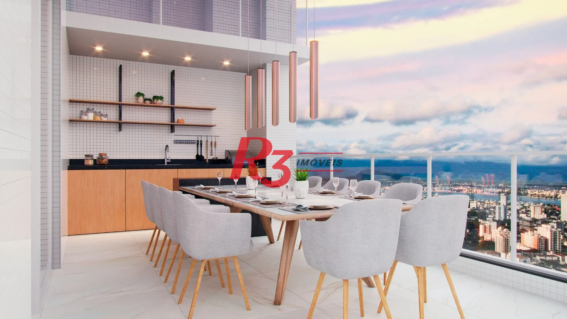 Apartamento com 3 dormitórios à venda, 218 m² por R$ 5.000.000,00 - Ponta da Praia - Santos/SP