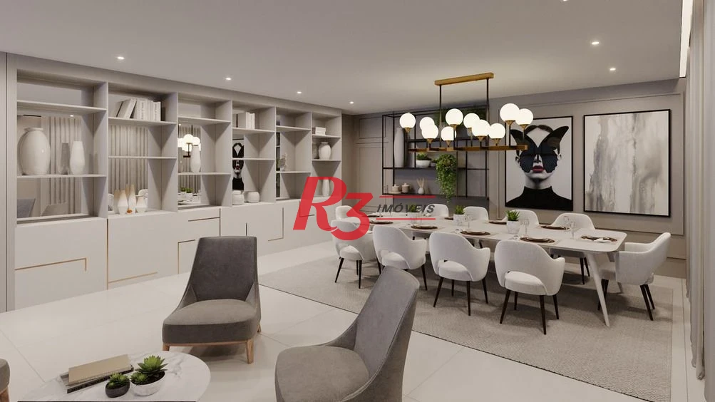 Apartamento com 3 dormitórios à venda, 218 m² por R$ 5.000.000,00 - Ponta da Praia - Santos/SP