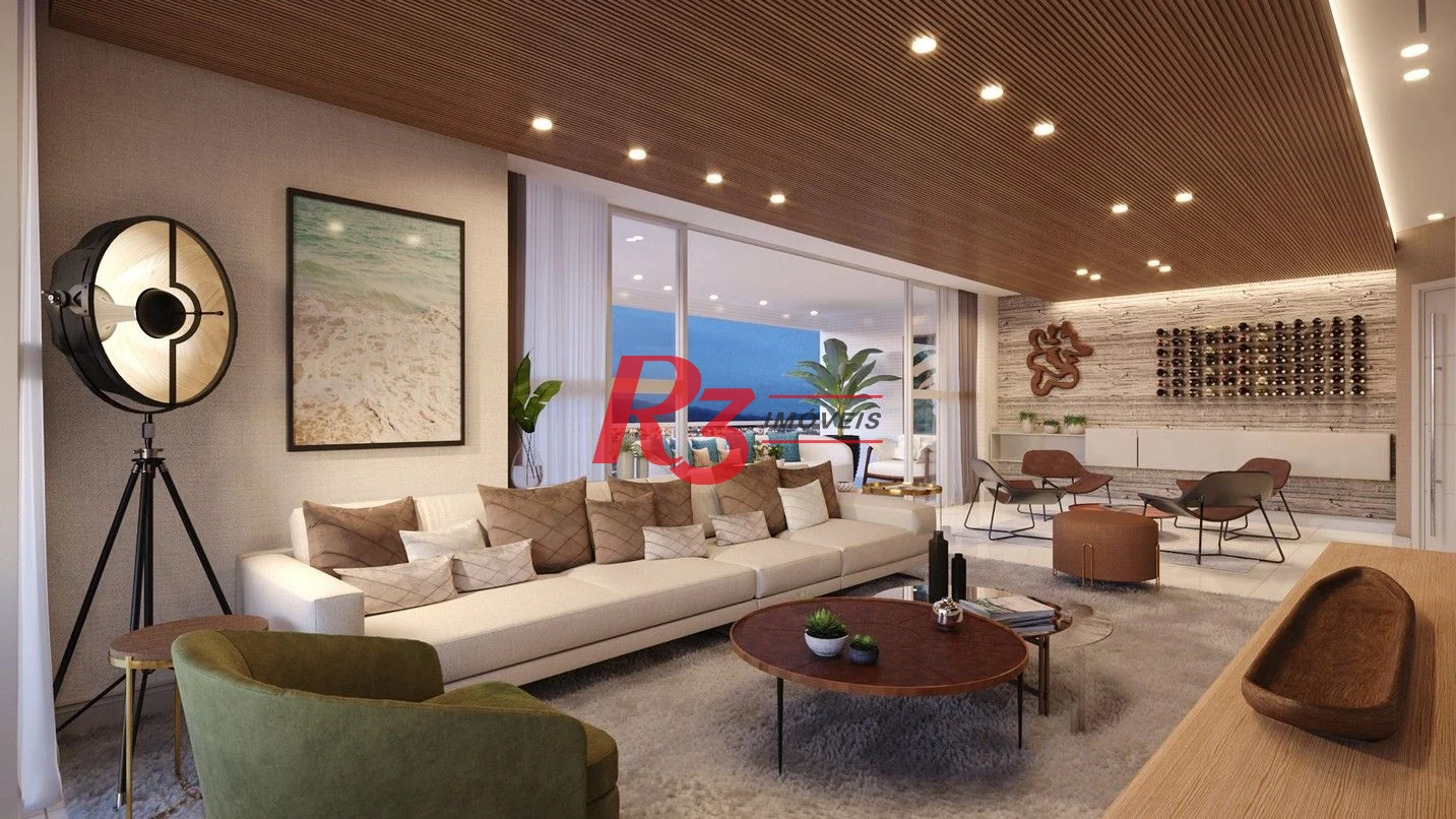 Apartamento com 3 dormitórios à venda, 218 m² por R$ 5.000.000,00 - Ponta da Praia - Santos/SP