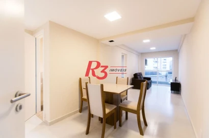 Apartamento com 2 dormitórios à venda, 68 m² por R$ 630.000,00 - Marapé - Santos/SP