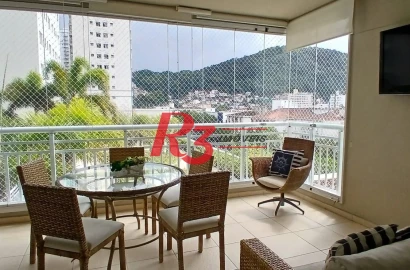 Apartamento com 3 dormitórios à venda, 150 m² por R$ 1.280.000,00 - Marapé - Santos/SP