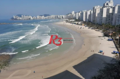 Apartamento com 4 dormitórios à venda, 376 m² por R$ 1.500.000,00 - Praia das Pitangueiras Beira Mar - Guarujá/SP