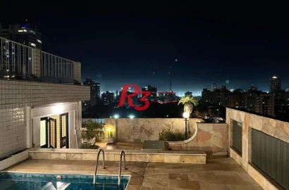 Cobertura à venda, 361 m² por R$ 2.490.000,00 - Ponta da Praia - Santos/SP