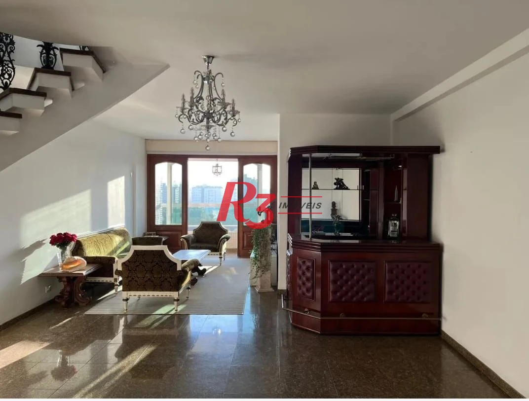 Cobertura à venda, 361 m² por R$ 2.490.000,00 - Ponta da Praia - Santos/SP