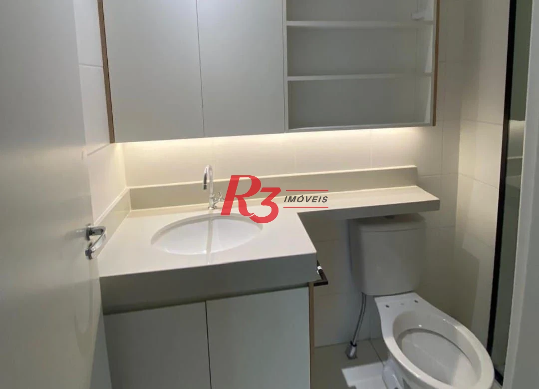 Apartamento com 2 dormitórios(1 suite), 72 m² - venda por R$ 800.000 ou aluguel por R$ 6.500/mês - Marapé - Santos/SP