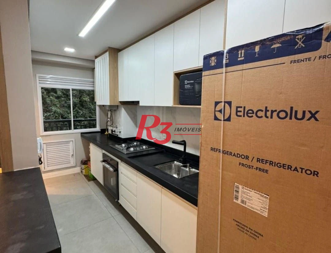 Apartamento com 2 dormitórios(1 suite), 72 m² - venda por R$ 800.000 ou aluguel por R$ 6.500/mês - Marapé - Santos/SP