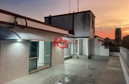 Cobertura à venda, 276 m² por R$ 1.490.000,00 - Boqueirão - Santos/SP