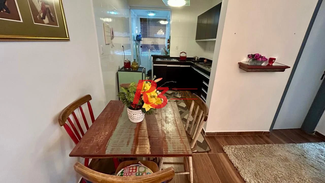 Apartamento com 1 dormitório à venda, 70 m² por R$ 570.000,00 - Pompéia - Santos/SP