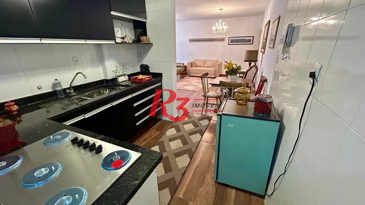 Apartamento com 1 dormitório à venda, 70 m² por R$ 570.000,00 - Pompéia - Santos/SP