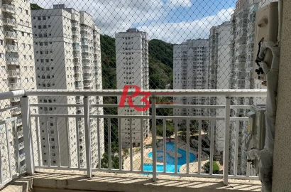 Apartamento com 3 dormitórios para alugar, 84 m² por R$ 5.590,00/mês - Marapé - Santos/SP
