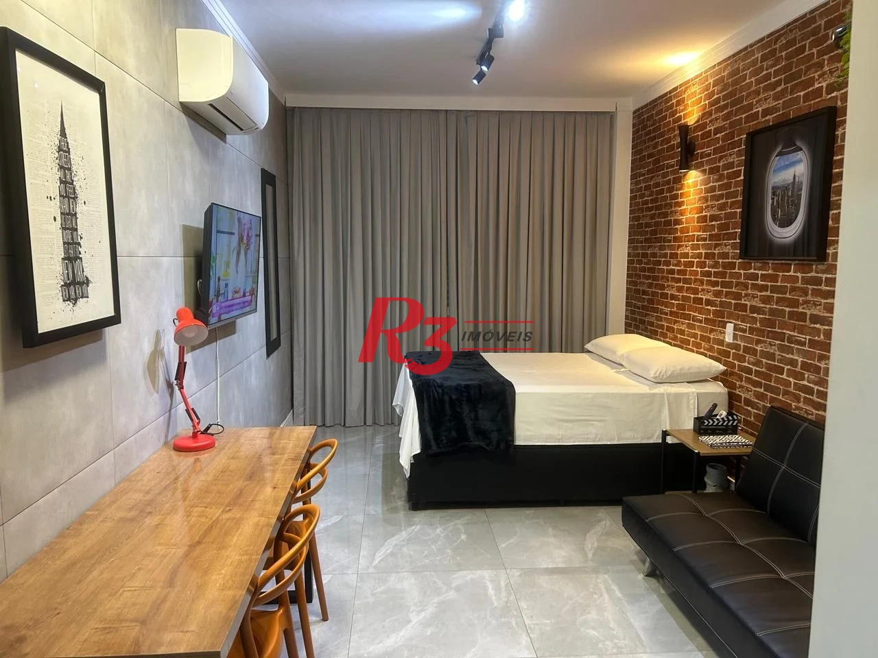 Kitnet com 1 dormitório à venda, 28 m² por R$ 375.000,00 - José Menino - Santos/SP