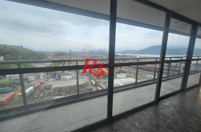 Sala para alugar, 77 m² por R$ 3.300,00/mês - Valongo - Santos/SP