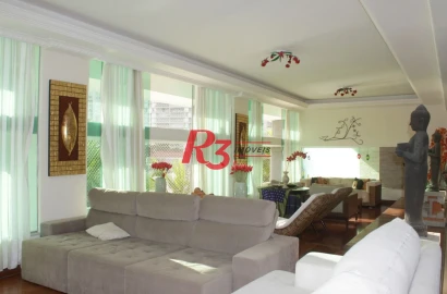 Apartamento Garden com 4 dormitórios à venda, 412 m² por R$ 1.800.000,00 - Morro do Maluf - Guarujá/SP