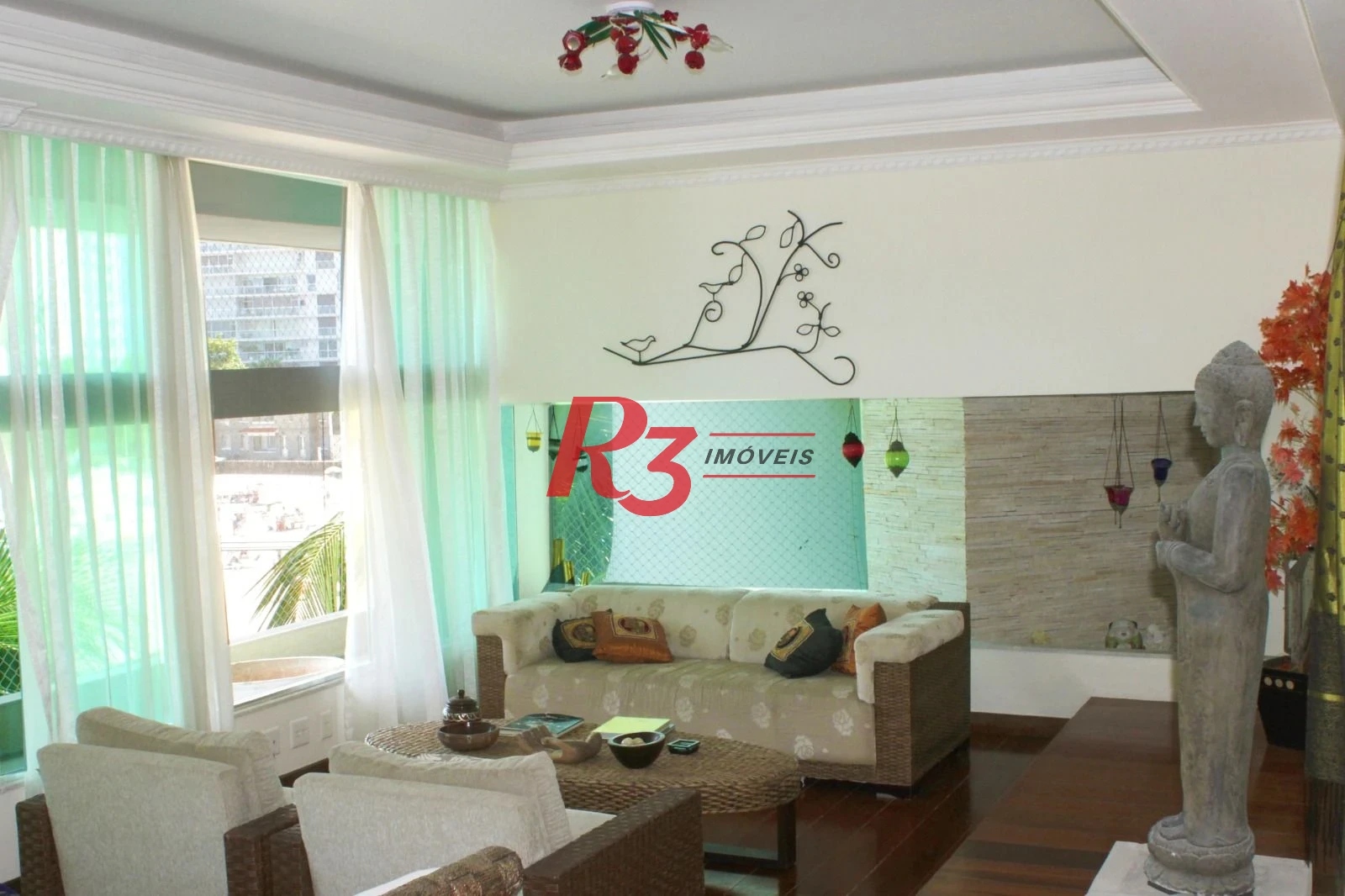 Apartamento Garden com 4 dormitórios à venda, 412 m² por R$ 1.800.000,00 - Morro do Maluf - Guarujá/SP