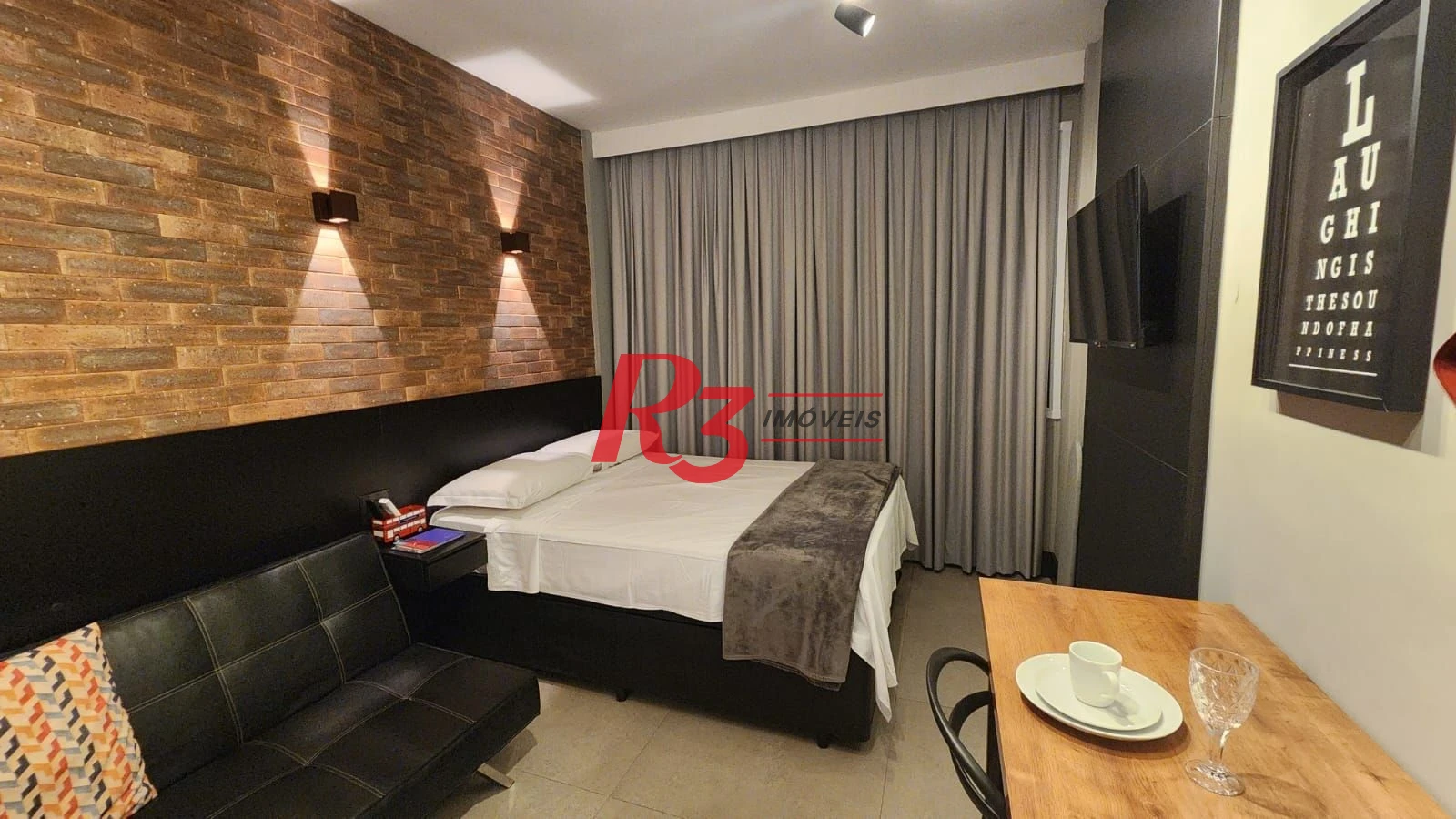 Kitnet com 1 dormitório à venda, 28 m² por R$ 375.000,00 - José Menino - Santos/SP