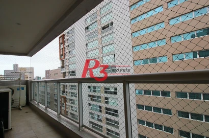 Apartamento à venda, 91 m² por R$ 1.250.000,00 - Gonzaga - Santos/SP