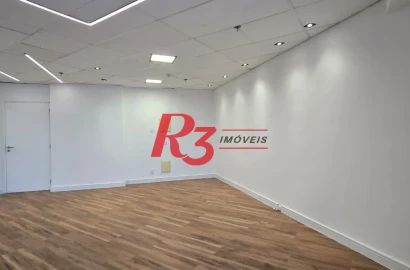 Sala para alugar, 150 m² por R$ 9.000,00/mês - Valongo - Santos/SP