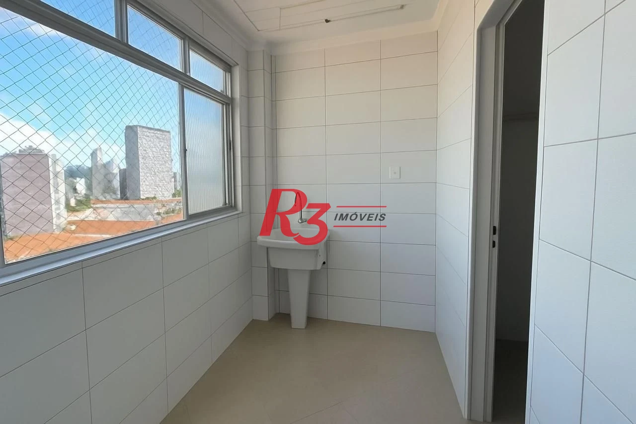 Apartamento com 2 dormitórios para alugar, 120 m² por R$ 5.700,00/mês - Gonzaga - Santos/SP