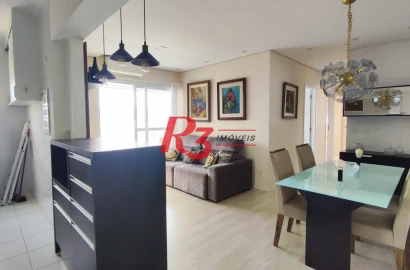 Apartamento com 3 dormitórios à venda, 88 m² por R$ 1.050.000,00 - Campo Grande - Santos/SP