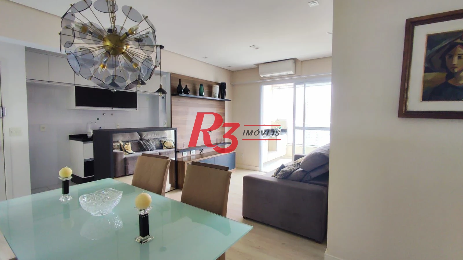 Apartamento com 3 dormitórios à venda, 88 m² por R$ 1.050.000,00 - Campo Grande - Santos/SP