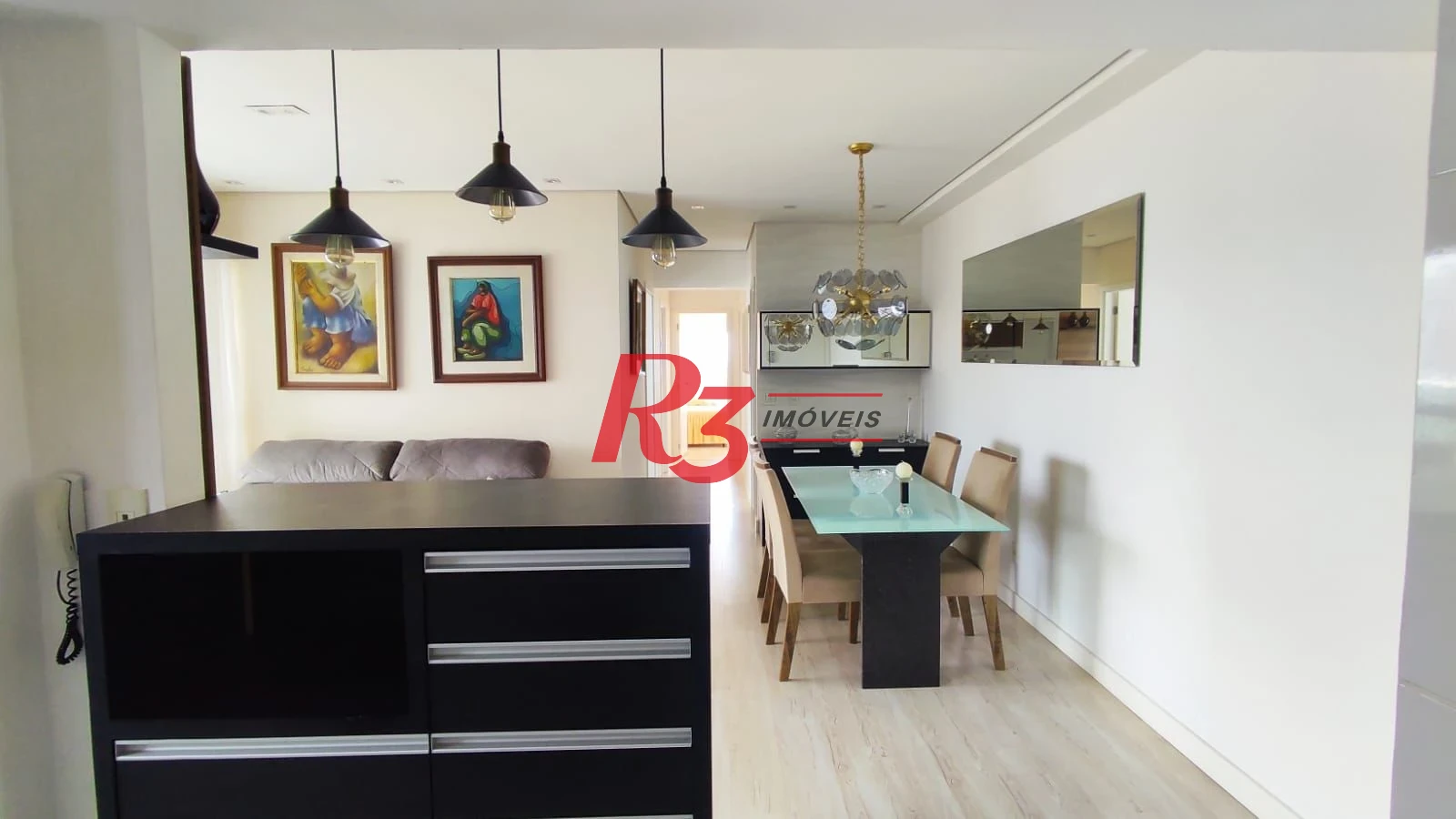 Apartamento com 3 dormitórios à venda, 88 m² por R$ 1.050.000,00 - Campo Grande - Santos/SP