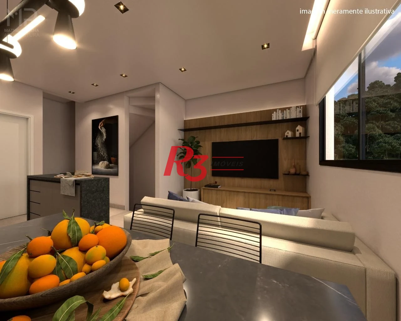 Village à venda, 90 m² por R$ 440.000,00 - Vila Mathias - Santos/SP