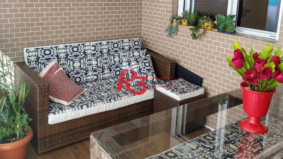 Apartamento com 3 dormitórios à venda, 87 m² por R$ 1.300.000,00 - Pompéia - Santos/SP