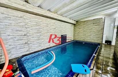 Sobrado à venda, 166 m² por R$ 1.650.000,00 - Boqueirão - Santos/SP