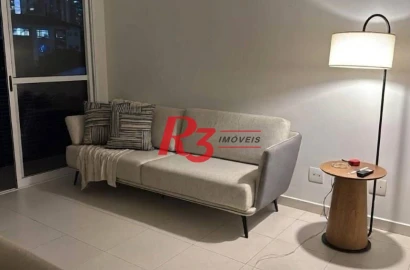 Apartamento com 2 dormitórios para alugar, 62 m² por R$ 4.500,01/ano - Gonzaga - Santos/SP