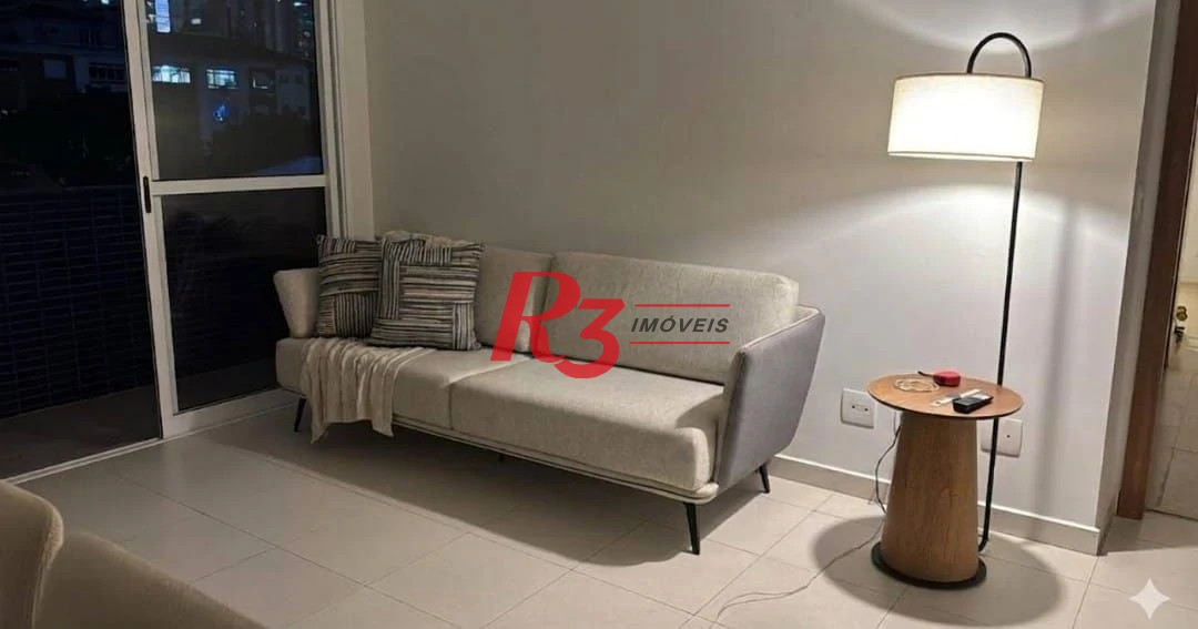 Apartamento com 2 dormitórios para alugar, 62 m² por R$ 4.500,01/ano - Gonzaga - Santos/SP