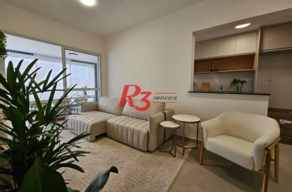 Apartamento com 1 dormitório à venda, 60 m² por R$ 890.000,00 - Boqueirão - Santos/SP