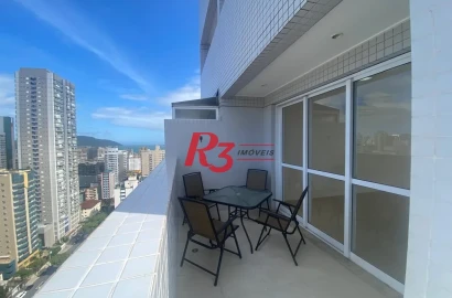 Apartamento Duplex com 3 dormitórios à venda, 148 m² por R$ 1.900.000,00 - Gonzaga - Santos/SP