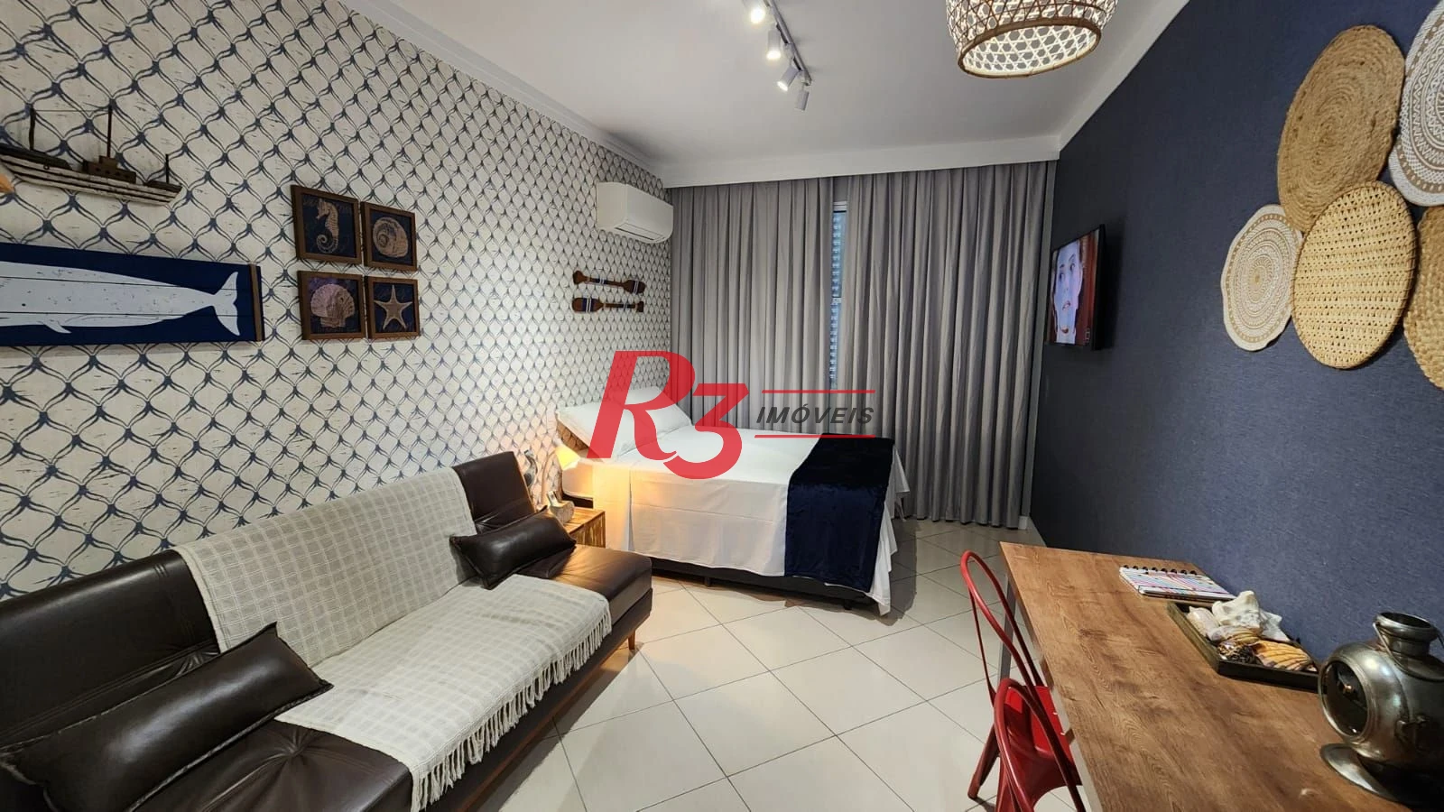Kitnet com 1 dormitório à venda, 28 m² por R$ 375.000,00 - José Menino - Santos/SP