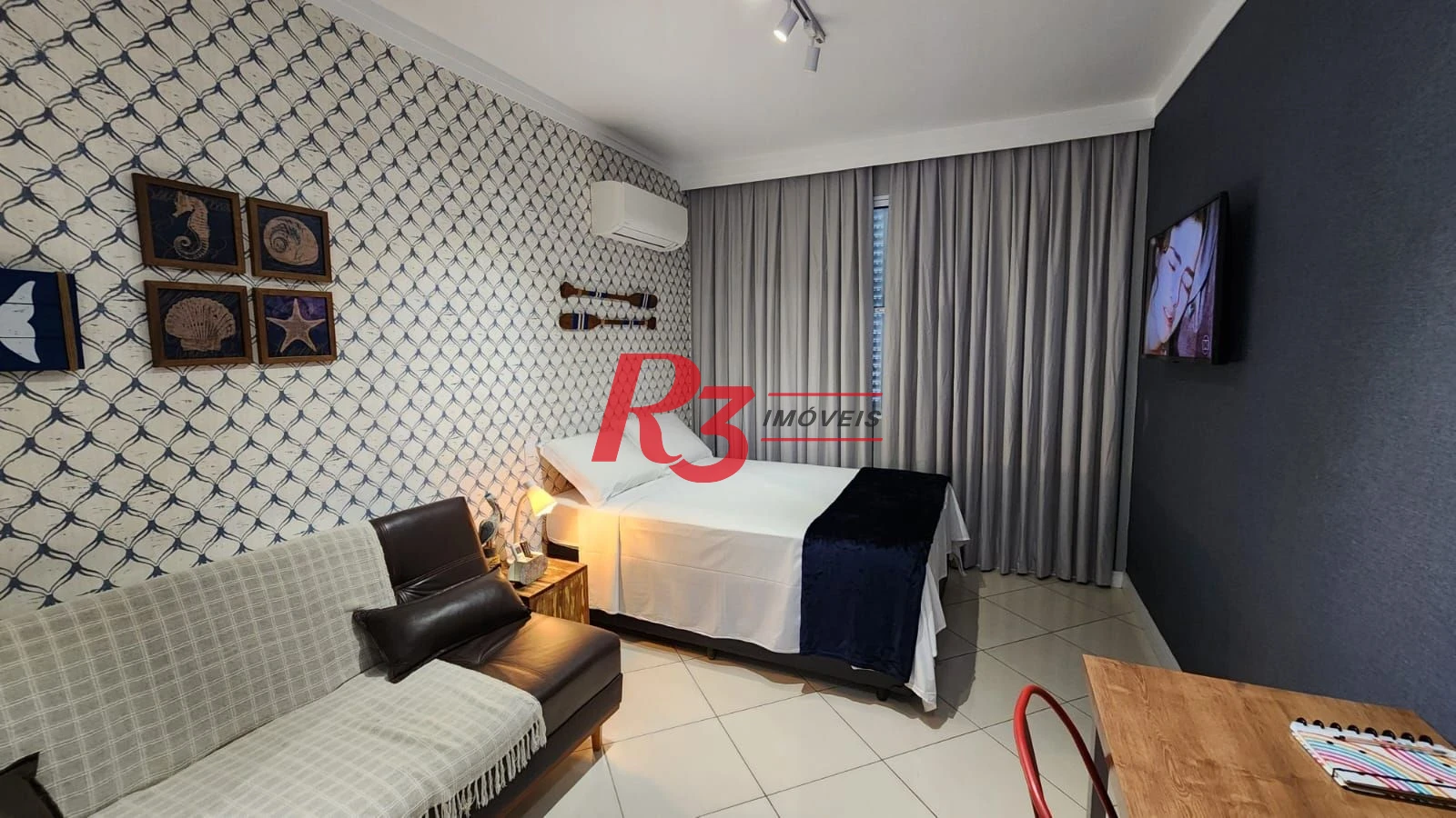 Kitnet com 1 dormitório à venda, 28 m² por R$ 375.000,00 - José Menino - Santos/SP