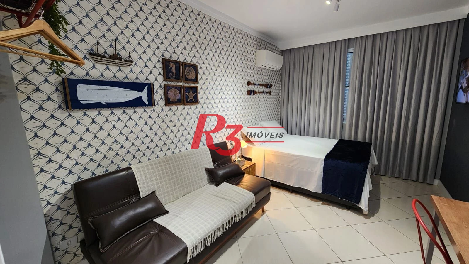 Kitnet com 1 dormitório à venda, 28 m² por R$ 375.000,00 - José Menino - Santos/SP