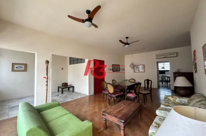 Apartamento para alugar, 175 m² por R$ 6.000,00/mês - Boqueirão - Santos/SP